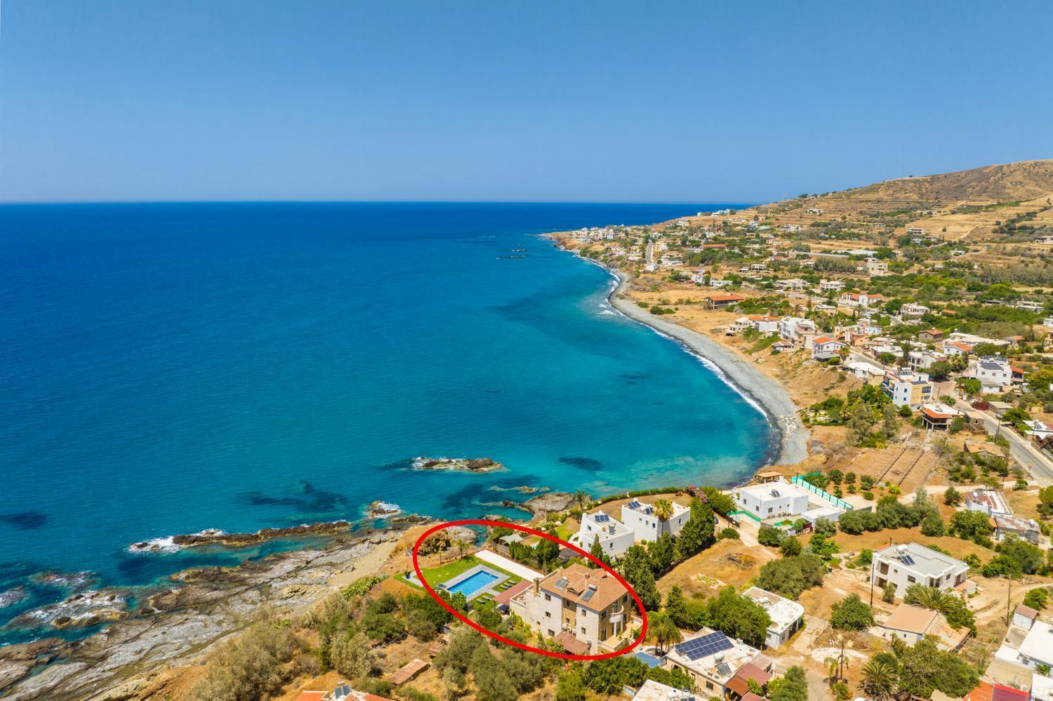 Villa Beach Heaven Pomos Bagian luar foto
